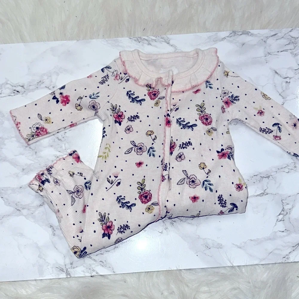 Mudpie Floral newborn One Piece up to 9 lbs size newborn
